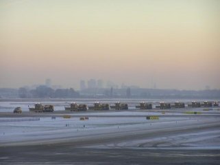 Sneeuwplog op Schiphol